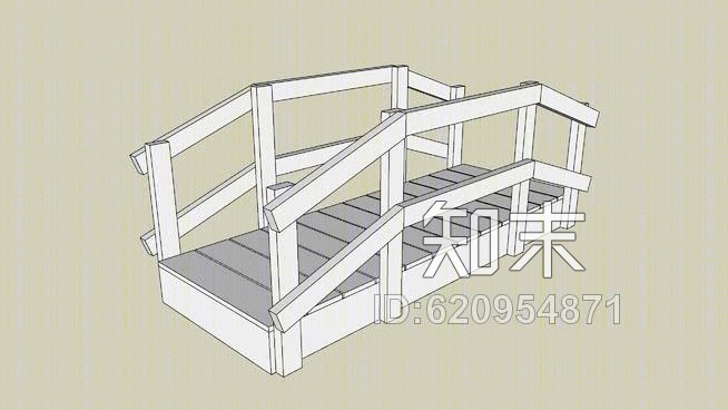 花园桥SU模型下载【ID:620954871】