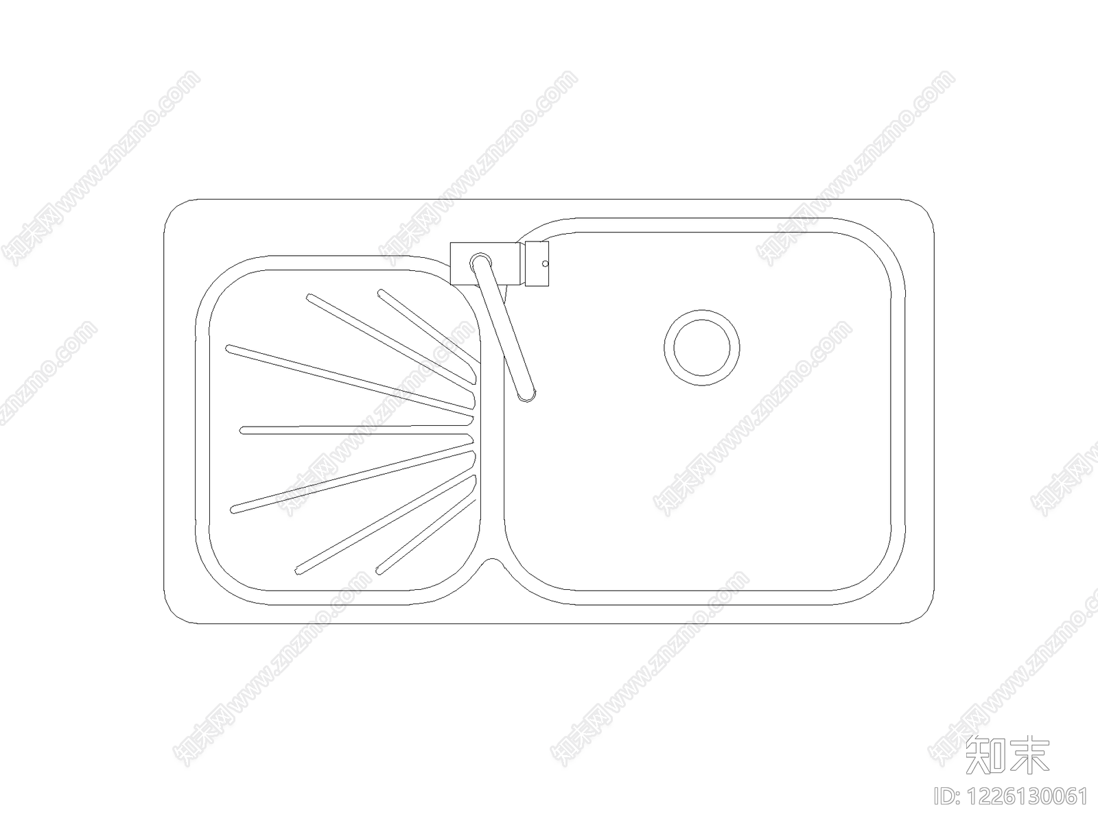 厨房设施cad施工图下载【ID:1226130061】