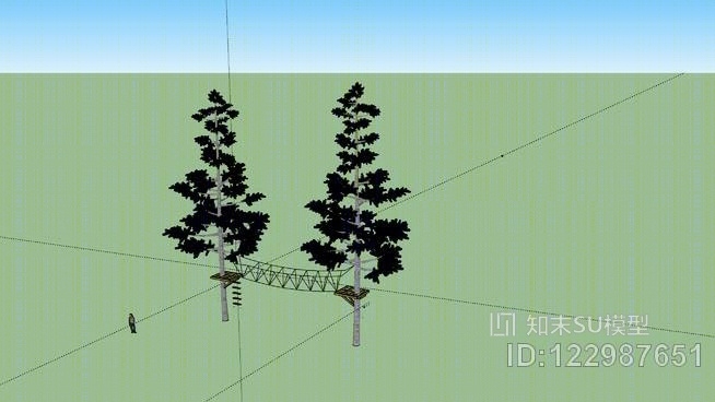 2松树SU模型下载【ID:122987651】