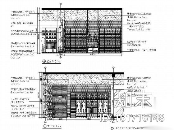 [湖北]某服装名品专卖店室内装修施工图（含效果）cad施工图下载【ID:161716148】