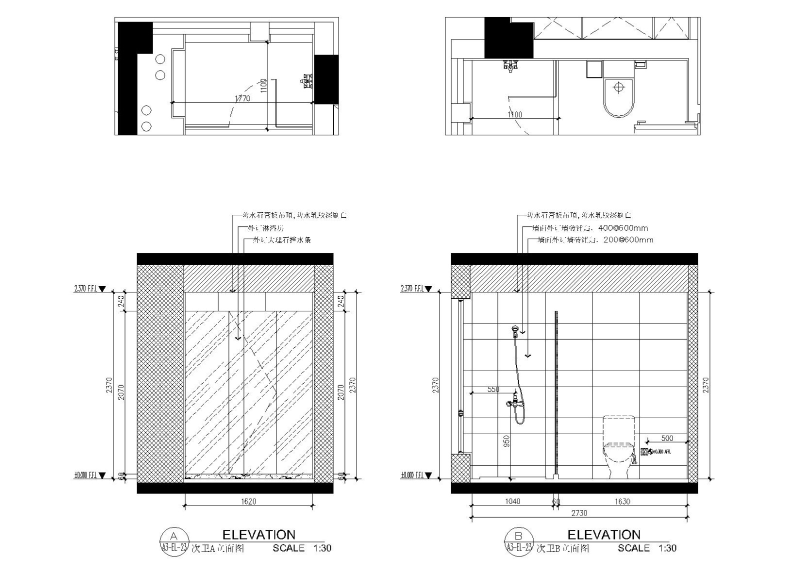 [浙江]-杭州富阳山水国际住宅施工图+效果图cad施工图下载【ID:160016107】