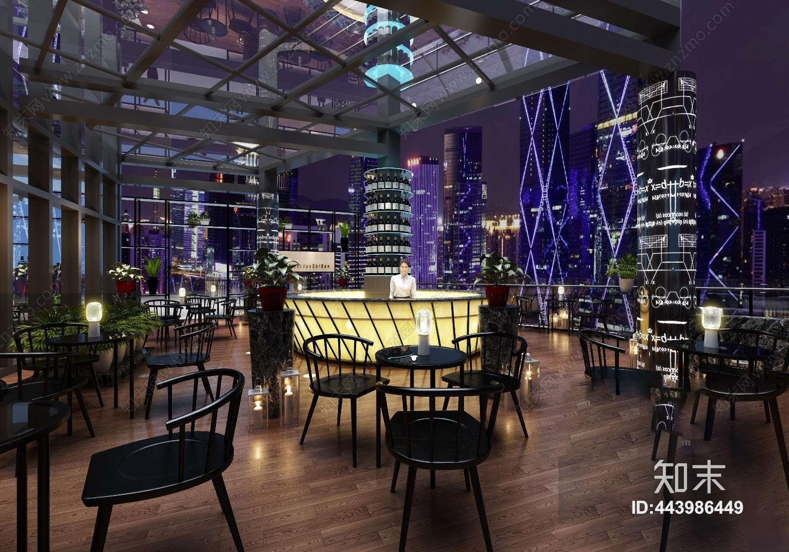 北欧工业风景区酒吧3D模型下载【ID:443986449】