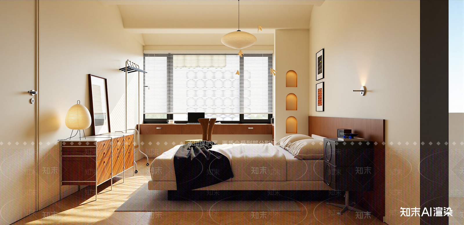 现代家居卧室SU模型下载【ID:1215926392】