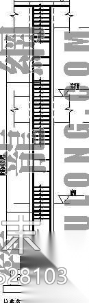 某艺术大门楼建筑施工图cad施工图下载【ID:167528103】