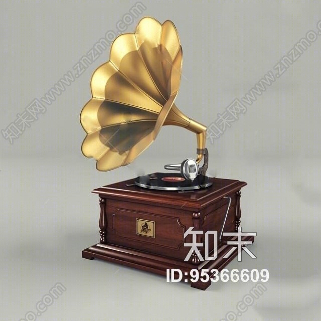 留声机3D模型下载【ID:95366609】
