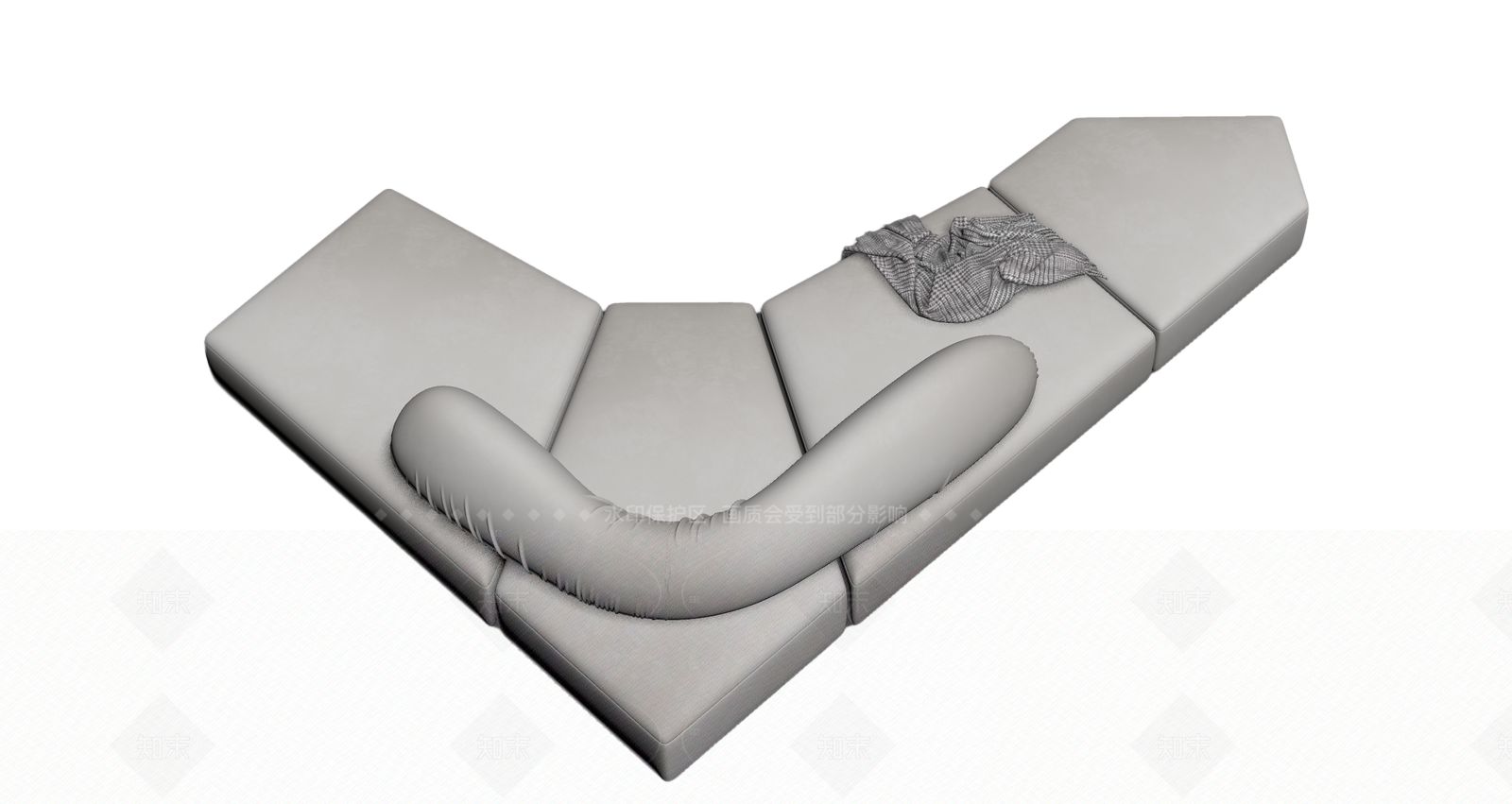 现代简约沙发组合3D模型下载【ID:1206190046】