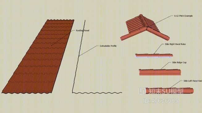 建筑材料SU模型下载【ID:47636005】