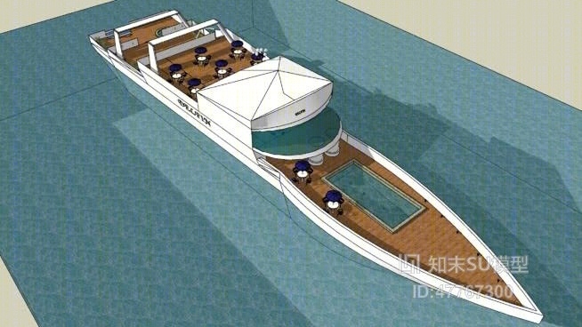 游轮SU模型下载【ID:47767300】