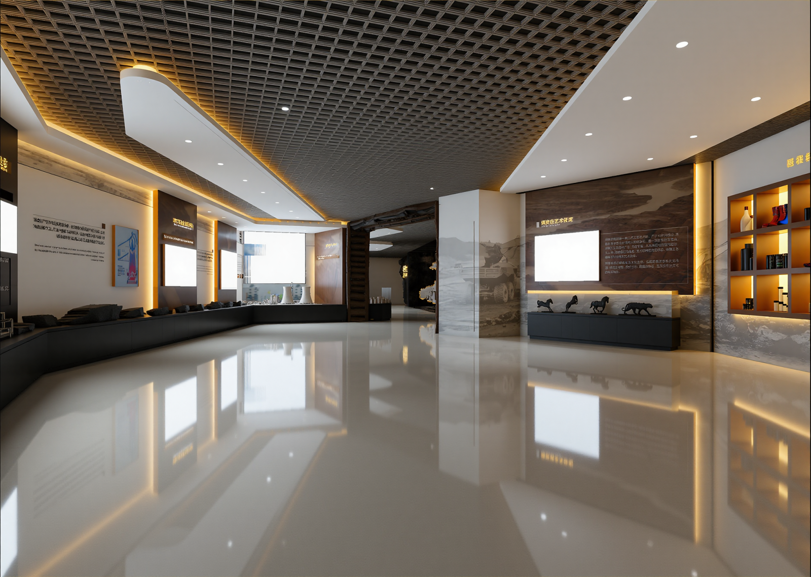 现代企业文化展厅3D模型下载【ID:1215088847】