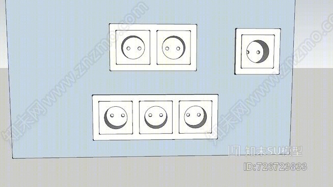 墙上插头EUSU模型下载【ID:726723833】