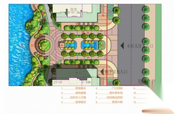 [湖南]某居住区附属城市广场施工详图（附方案文本）施工图下载【ID:161039138】