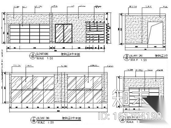 24小时便利店施工图（含效果）cad施工图下载【ID:161704190】