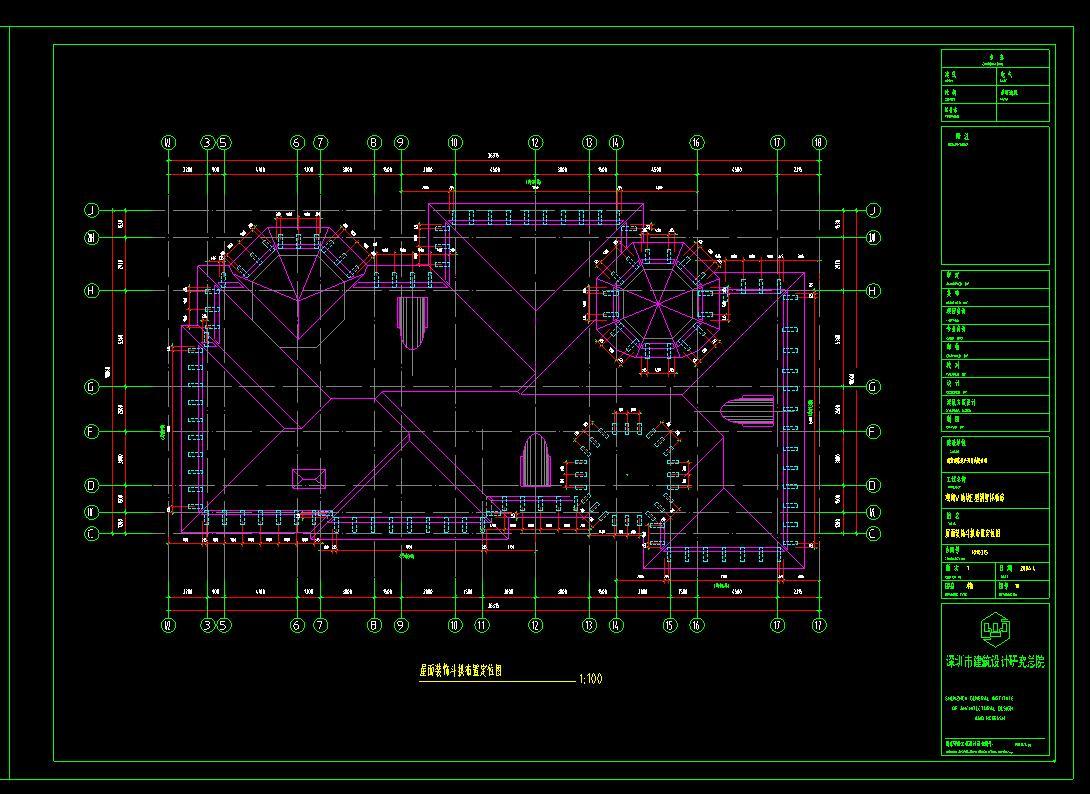 欧式风格三层建筑别墅设计（CAD+效果图）施工图下载【ID:149863173】