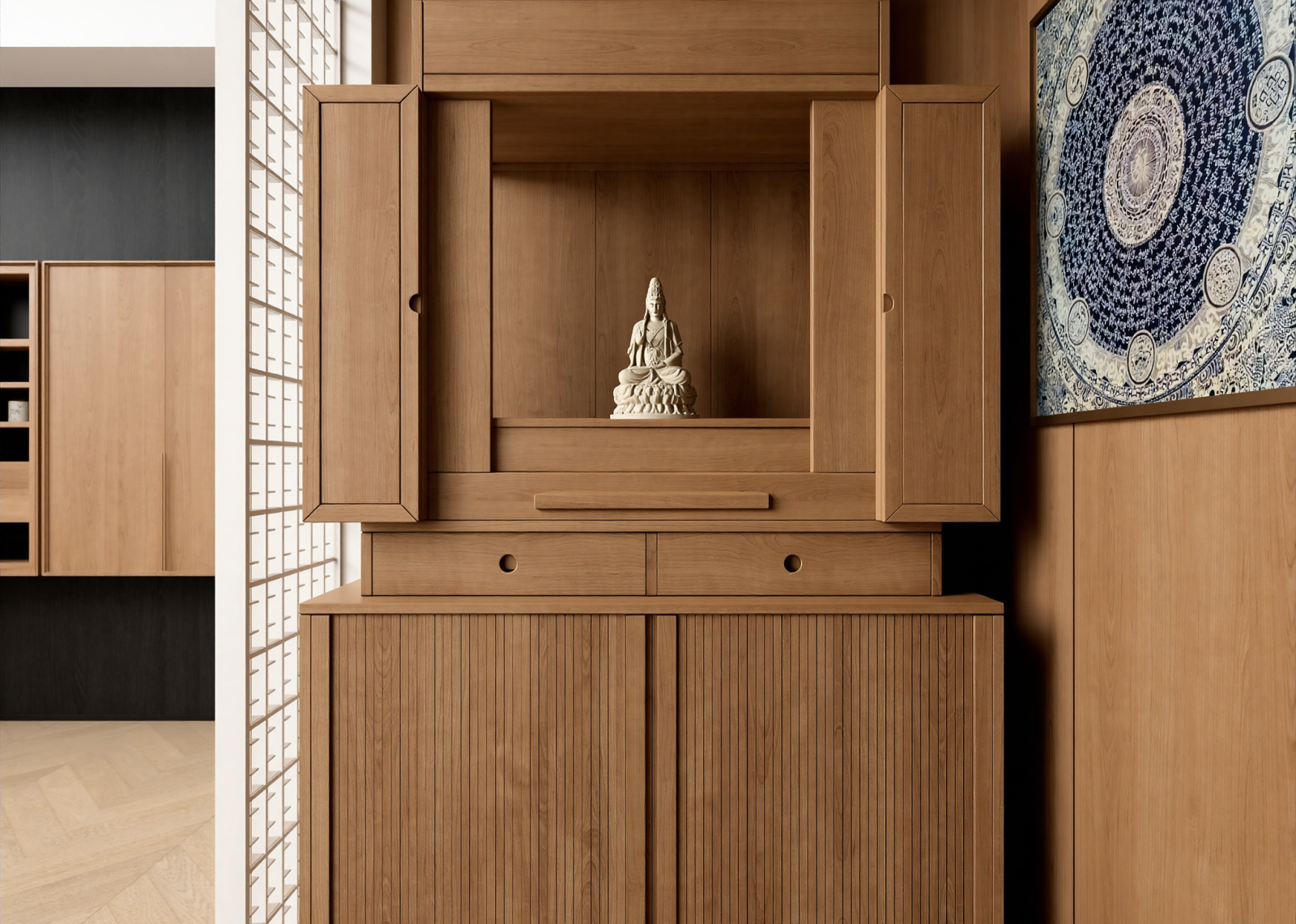 现代佛龛3D模型下载【ID:1215091514】