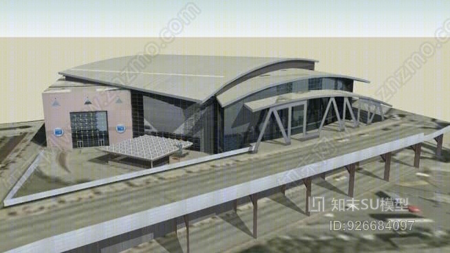格鲁吉亚亚特兰大菲利浦斯球馆SU模型下载【ID:926684097】