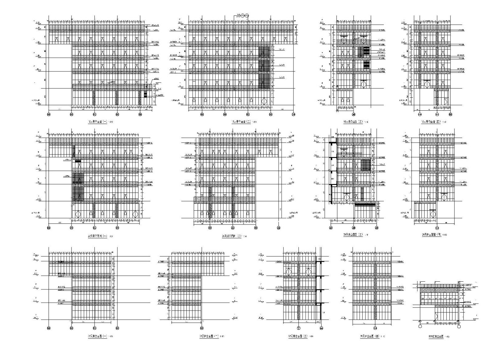 特大型企业医院地下室基坑支护建筑施工图cad施工图下载【ID:151579116】