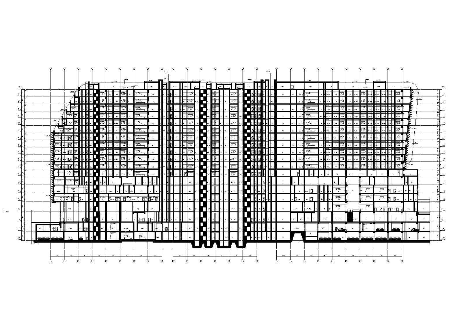 特大型企业医院地下室基坑支护建筑施工图cad施工图下载【ID:151579116】