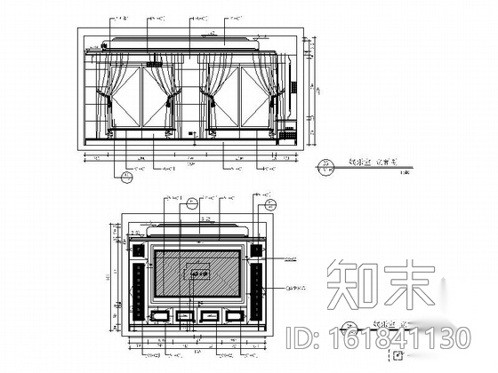 [内蒙]整套豪华现代风格别墅室内装修施工图cad施工图下载【ID:161841130】