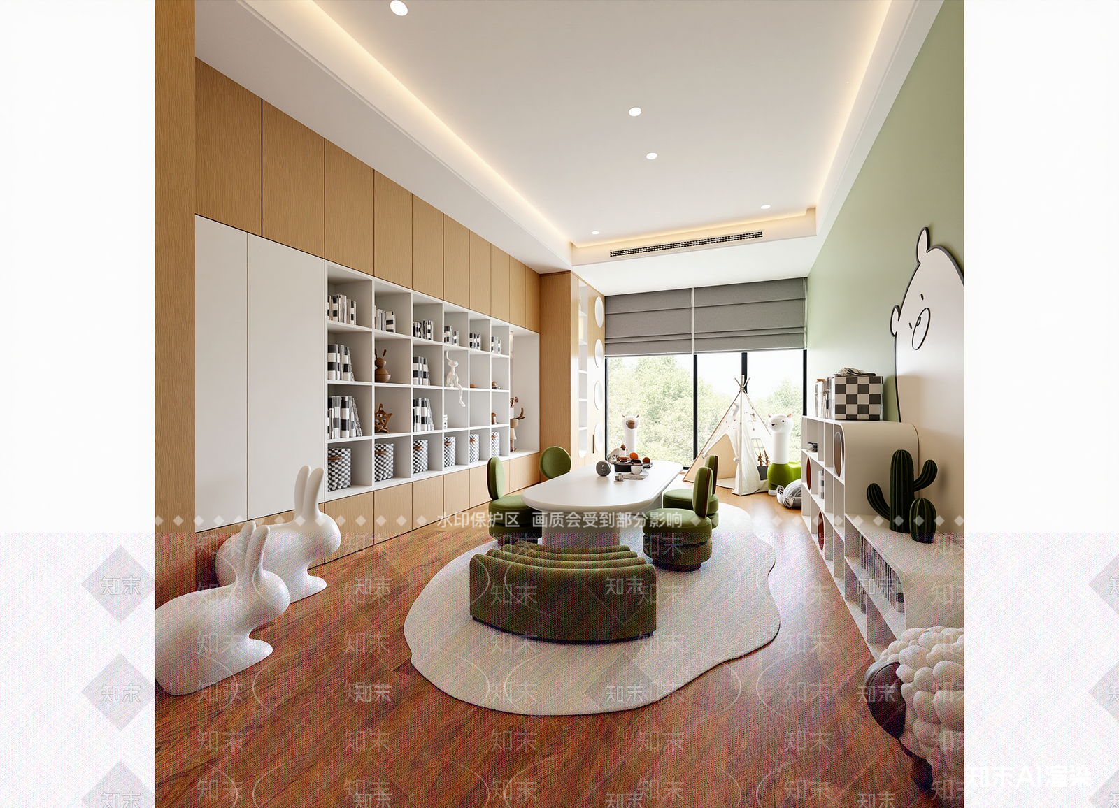 现代儿童娱乐室3D模型下载【ID:1214418525】