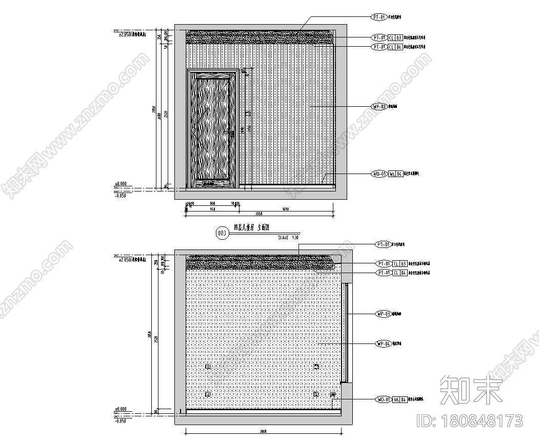 美式牧笛DS4户型CAD施工图+效果图cad施工图下载【ID:180848173】