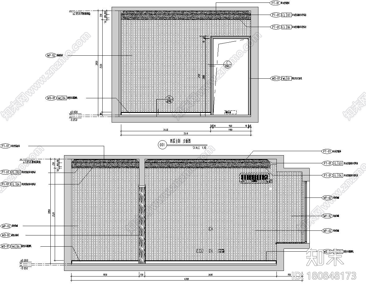 美式牧笛DS4户型CAD施工图+效果图cad施工图下载【ID:180848173】