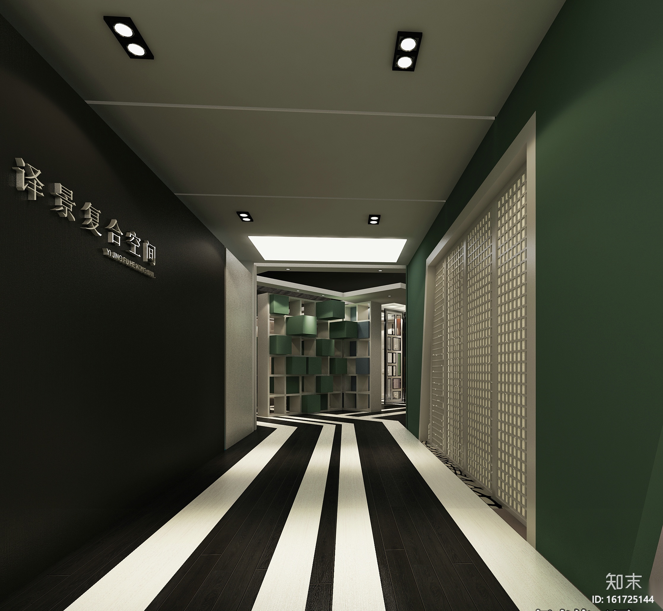 [福州]译景复合空间装饰项目施工图+效果图cad施工图下载【ID:161725144】