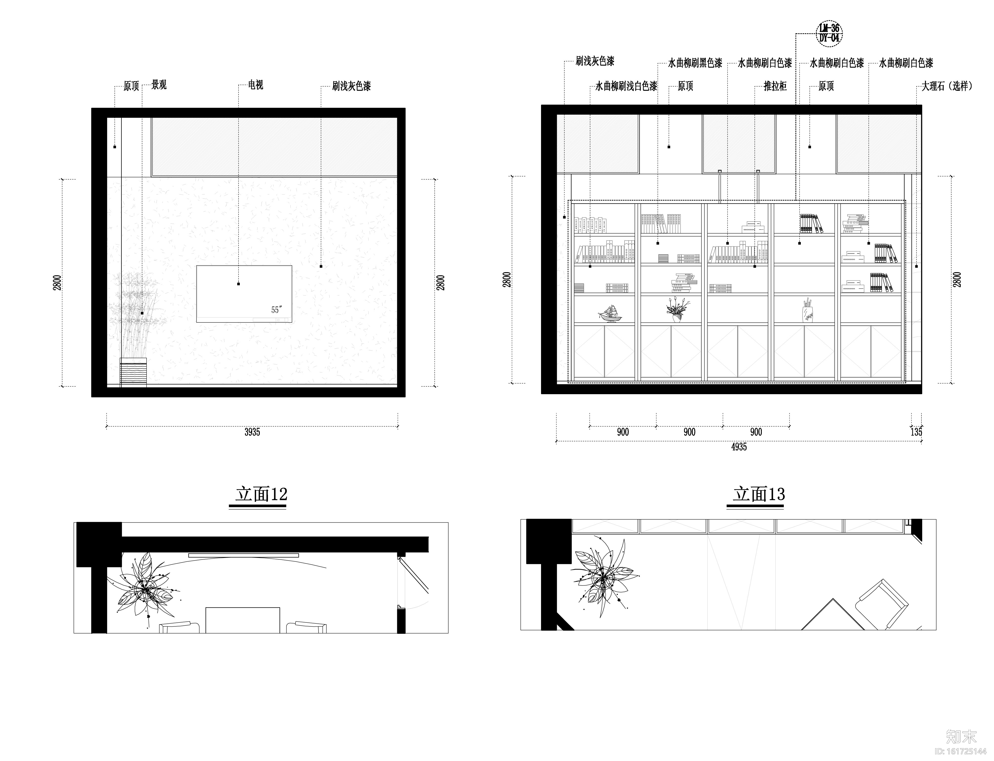 [福州]译景复合空间装饰项目施工图+效果图cad施工图下载【ID:161725144】