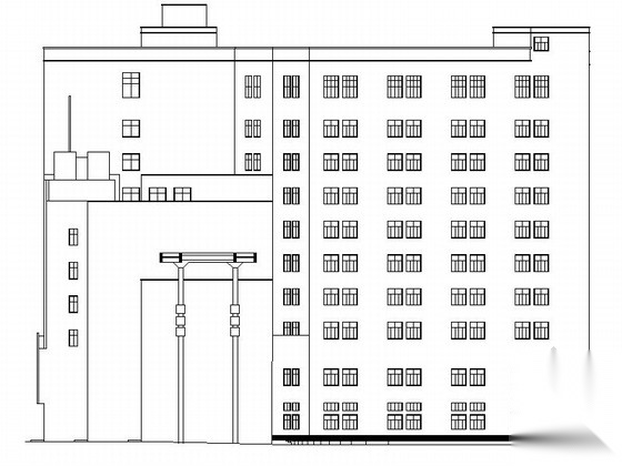 [安徽]某六层大型购物商场建筑施工图（含效果图）cad施工图下载【ID:166727105】