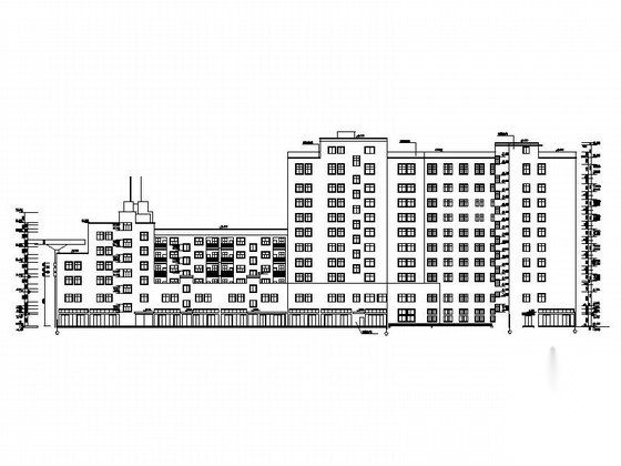 [安徽]某六层大型购物商场建筑施工图（含效果图）cad施工图下载【ID:166727105】