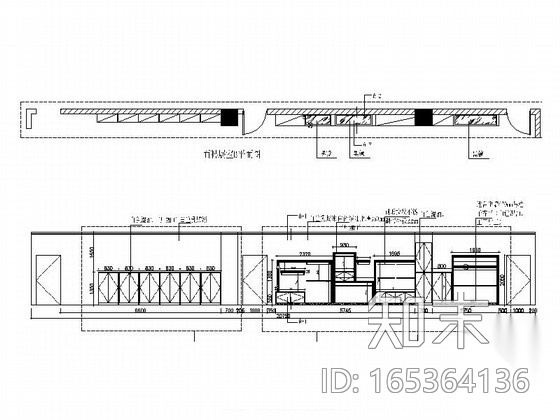 [山东]现代高档纺织投资有限公司展厅装修施工图（含效果...cad施工图下载【ID:165364136】
