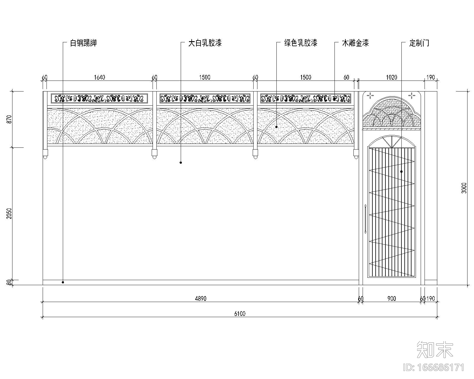 办公楼-少数民族餐厅装修施工图cad施工图下载【ID:166686171】