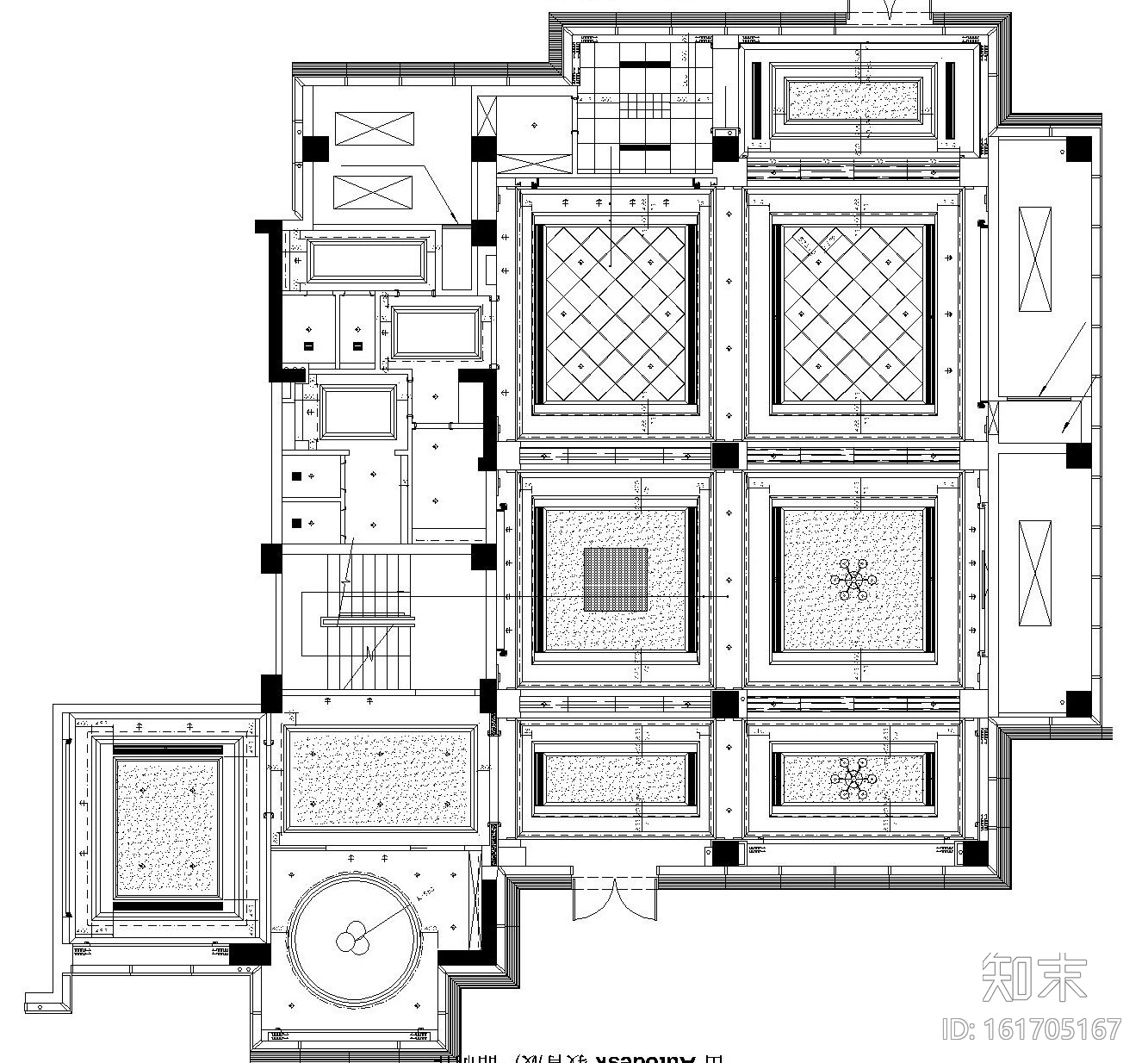 [浙江]某大型房地产售楼部施工图设计（附效果图）cad施工图下载【ID:161705167】