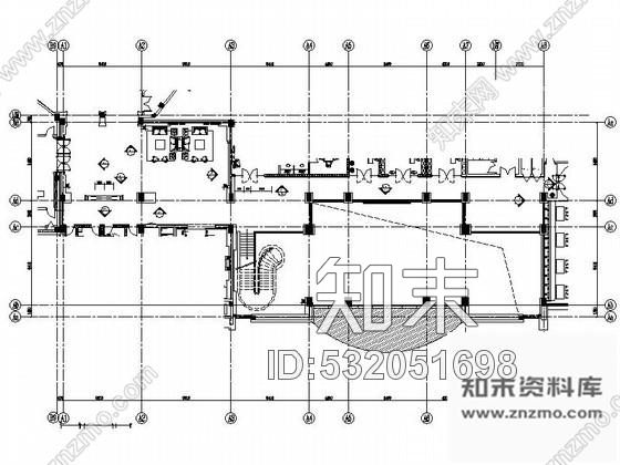 施工图安徽时尚酒店跑马廊室内装修图cad施工图下载【ID:532051698】