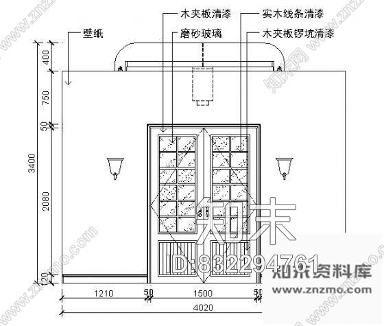 图块/节点餐厅包间立面cad施工图下载【ID:832294761】