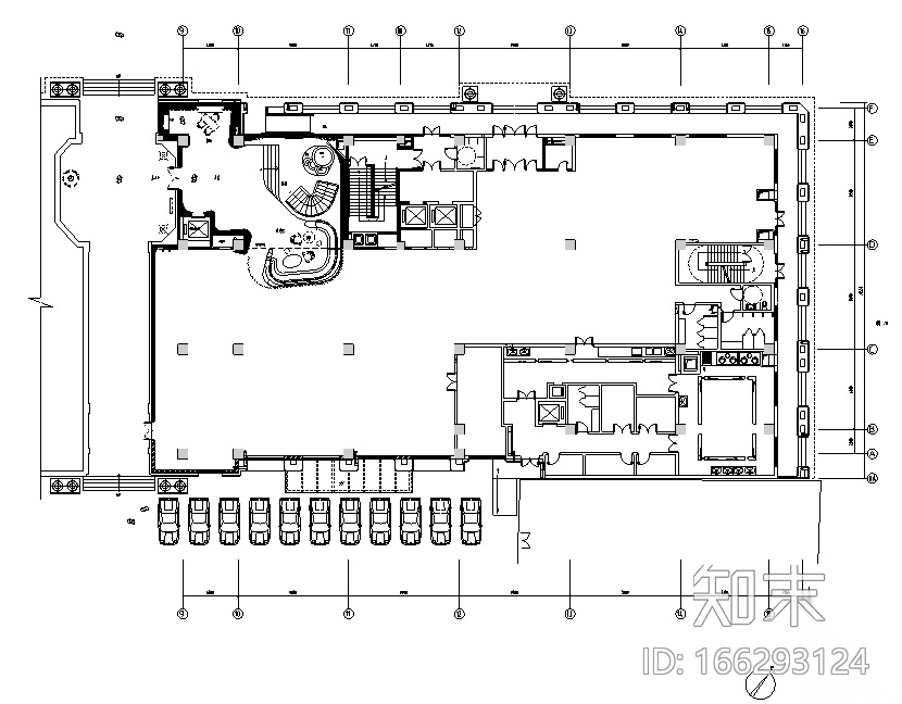 [天津]皇家游艇会餐饮空间设计施工图（附效果图）cad施工图下载【ID:166293124】
