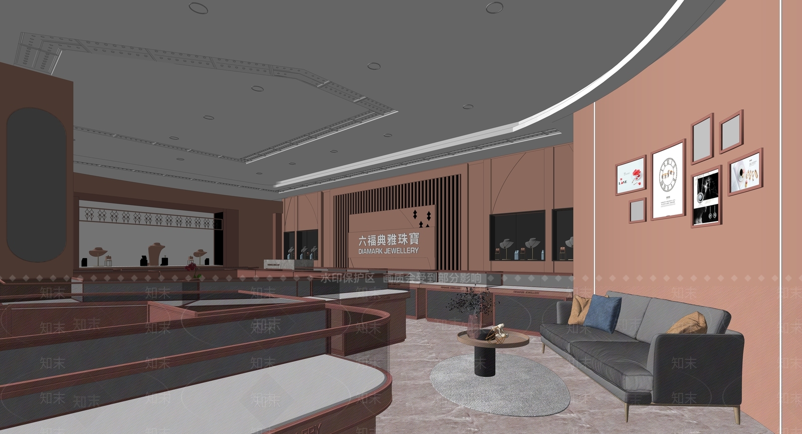 现代珠宝店SU模型下载【ID:199179176】