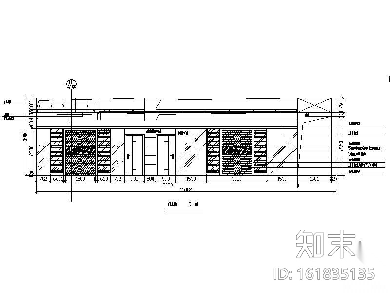 [成都]某房产公司办公室装修图cad施工图下载【ID:161835135】