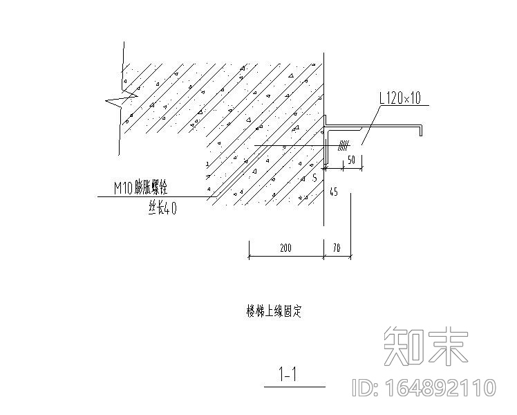 钢结构楼梯图CAD施工图下载【ID:164892110】