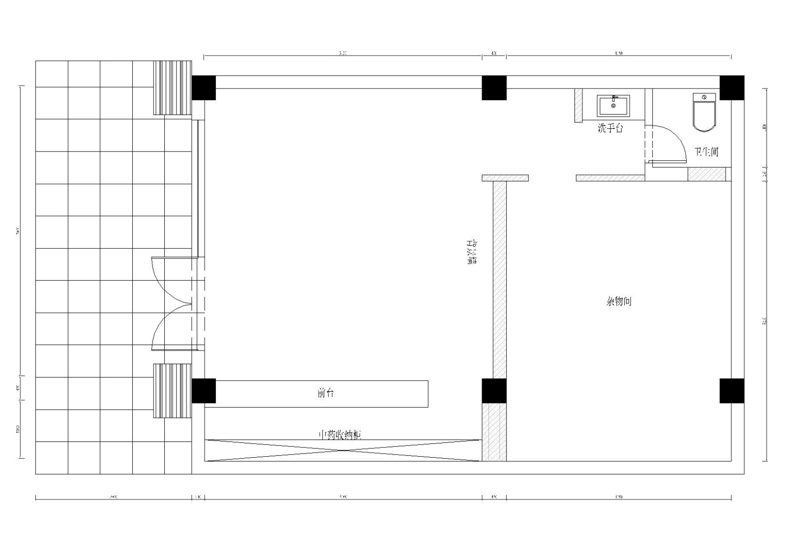 小笨焦coffeeshop现代咖啡厅施工图+效果图施工图下载【ID:160707195】