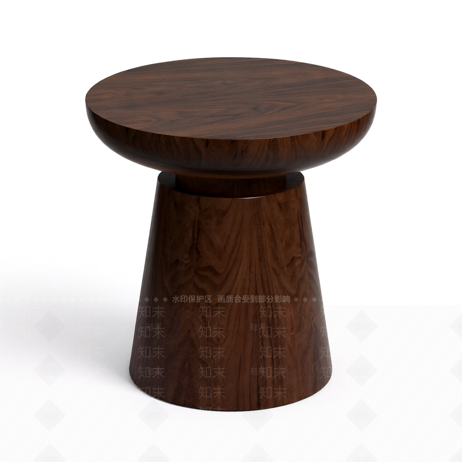 木质圆形边几3D模型下载【ID:1206197817】
