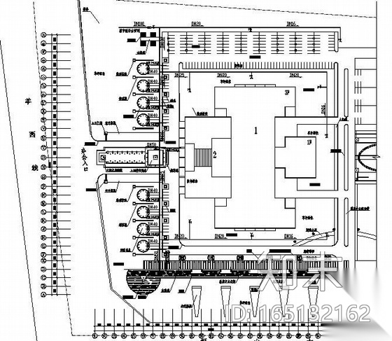 四川科技园一期景观工程全套施工图cad施工图下载【ID:165132162】