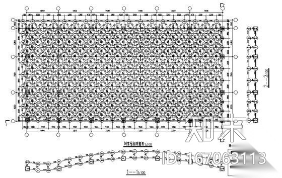 [济南]某区检察院附属楼建筑结构电气设备网架施工图cad施工图下载【ID:167063113】