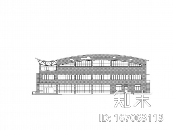 [济南]某区检察院附属楼建筑结构电气设备网架施工图cad施工图下载【ID:167063113】