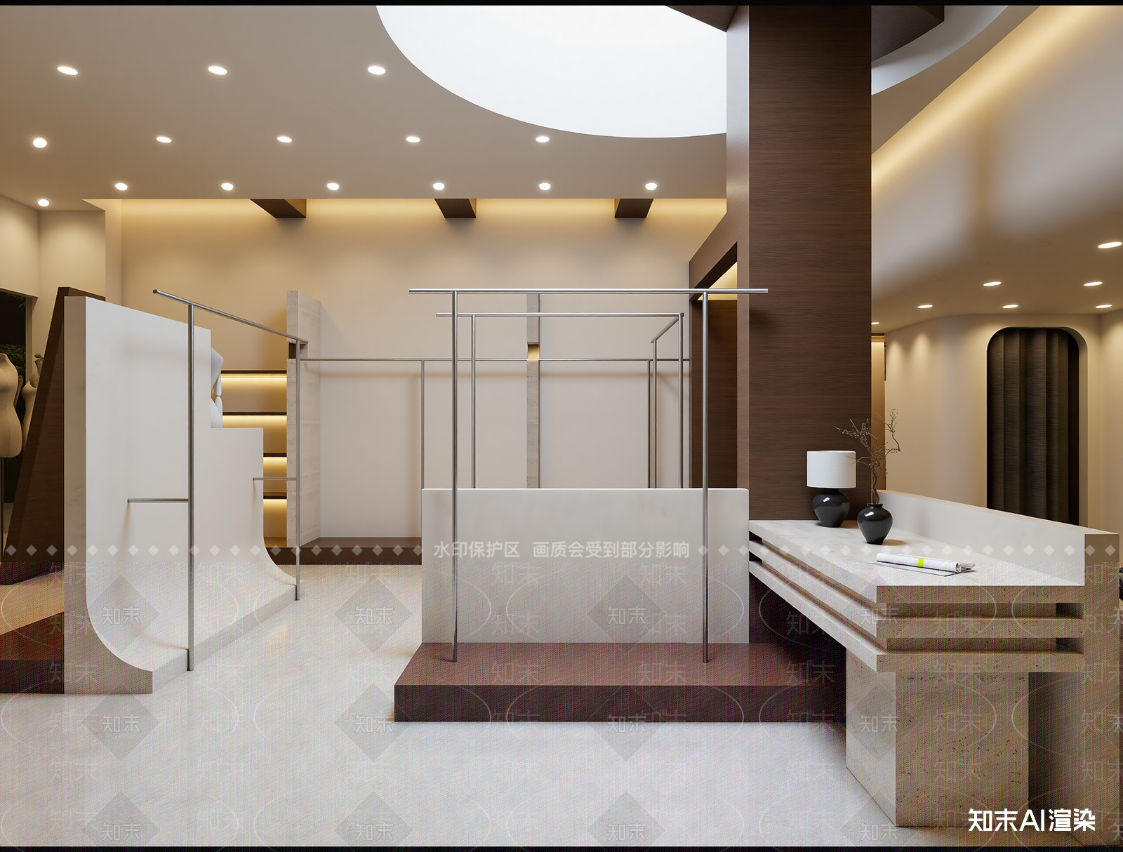 复古服装展厅3D模型下载【ID:1215121500】