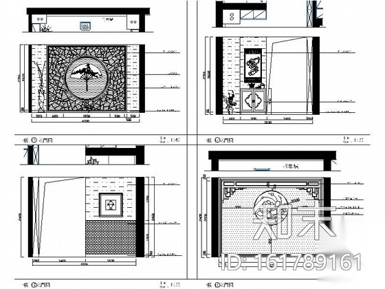 [陕西]经典中式特色茶楼装修室内设计图（含效果）cad施工图下载【ID:161789161】