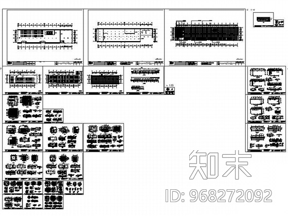 [吉林]客运站综合办公楼装修图cad施工图下载【ID:968272092】