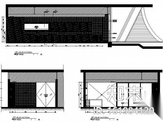 皇冠酒店宴会销售处施工图cad施工图下载【ID:161984120】