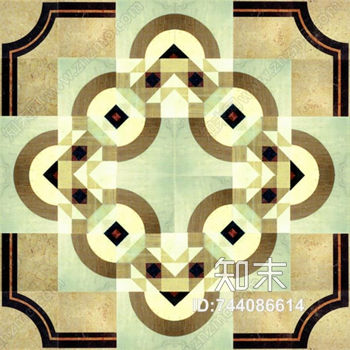 石材拼花高清贴图材质