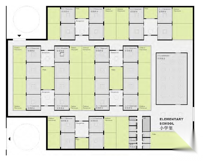 [鄂尔多斯]蒙古族风格学校建筑概念设计方案文本cad施工图下载【ID:167362121】