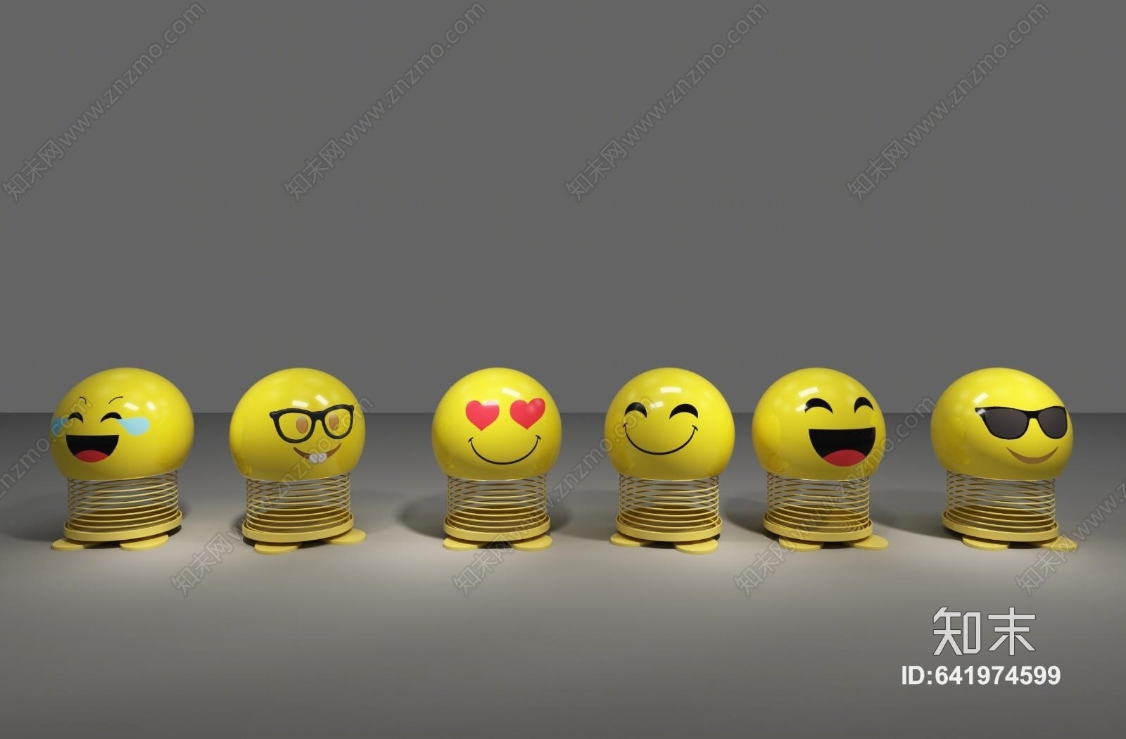 笑脸弹簧娃娃3D模型下载【ID:641974599】